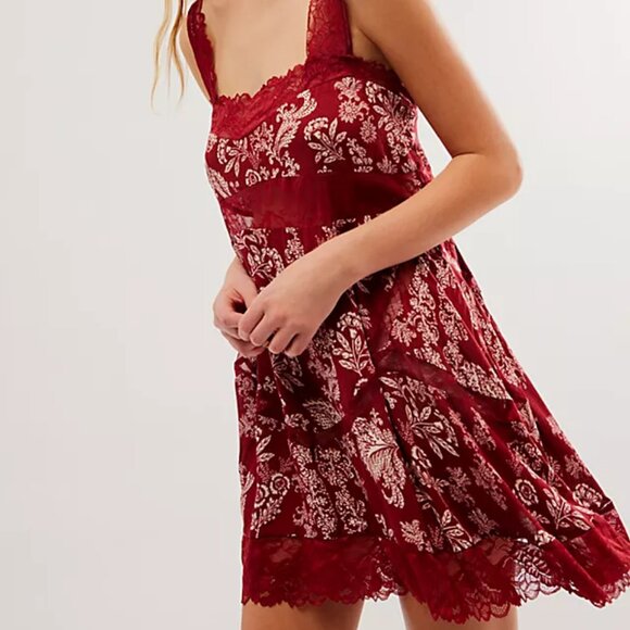 new Free People All Nighter Trapeze Slip Nightgown  1t6 - Picture 3 of 5